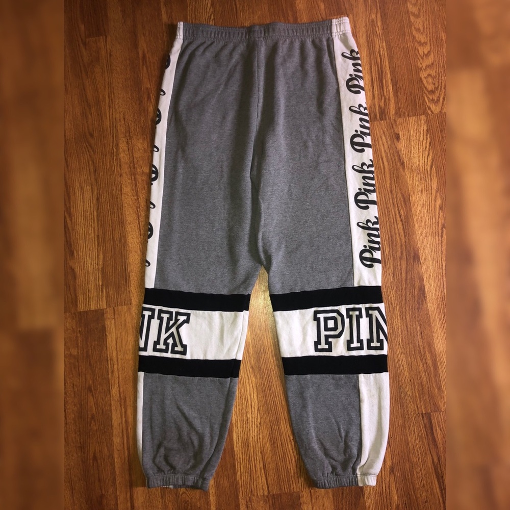 PINK Victoria’s Secret Gray Campus Joggers